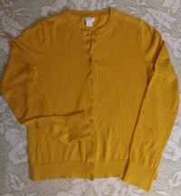 J Crew Mustard Cardigan