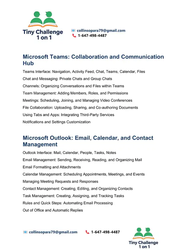 1 ON 1  - MICROSOFT OFFICE COURSE FROM BEGINNER TOADVANCED64520052543747123