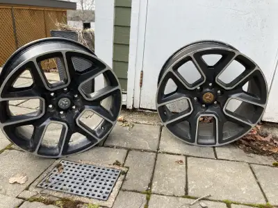 Used, with minor curb rash, from a Ram Sport. Good if you need a replacement for a cracked rim witho...