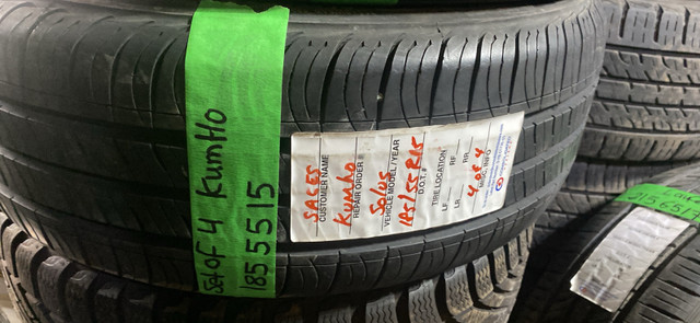 Set of 4 185 55 15 Kumho allseasons $400 out of the door  in Tires & Rims in Windsor Region - Image 4