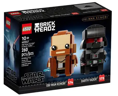 LEGO 40547 BrickHeadz Star Wars Obi-Wan Kenobi and Darth Vader, View more