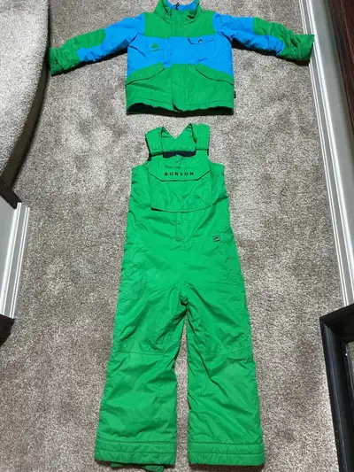 Burton Childs snow suit size 5/6 jacket and bib snowpants, View more