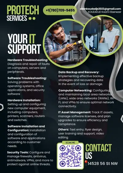 Need reliable IT support for your business or home? I offer professional maintenance and troubleshoo...