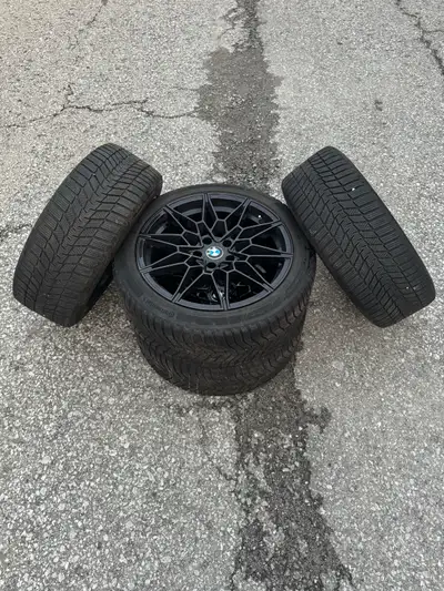 225/45/18 Inch Continental WinterContact SI Winter Tires + Replica 826M Style BMW 2 / 3 / 4 Series 1...