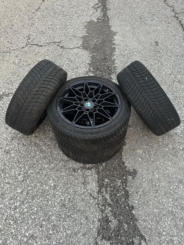225/45R18 (5x112) M340i Rims And Continental Winters (BMW) in Tires & Rims in City of Toronto - Image 2