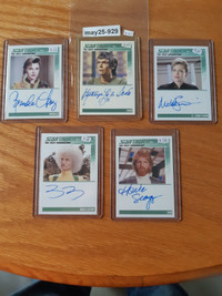 2011 Star Trek The Next Generation Auto Autograph lot 5 card
