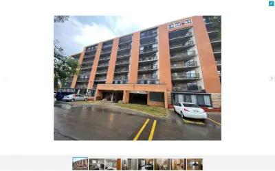 Private room available in a spacious 4-bedroom penthouse on Pembina Highway. The building features a...