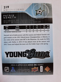 Young Guns - Patrik Nemeth - 2014-15 Upper Deck Rookie