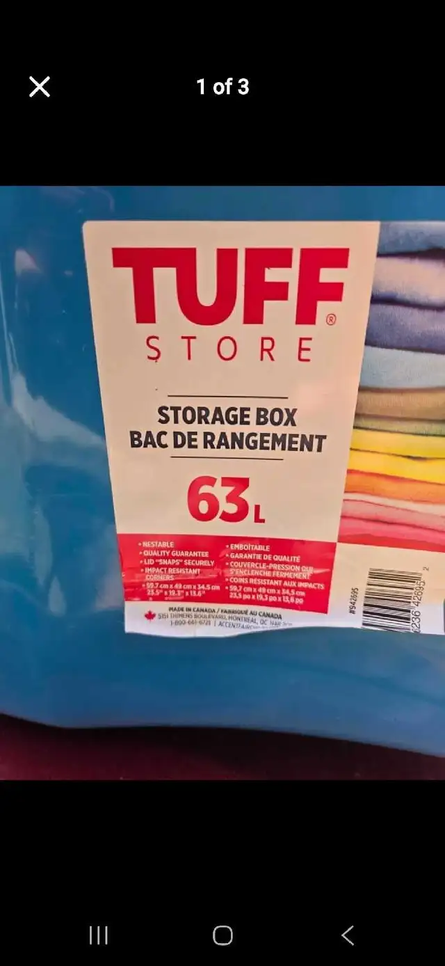 Storage Bin in Storage & Organization in St. Albert - Image 3