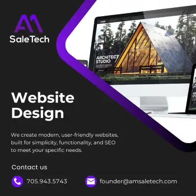 Looking to build or upgrade your website? At AM SaleTech, we specialize in creating modern, mobile-f...