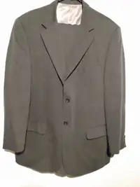 Gray Stripe Suit Coat and Pants