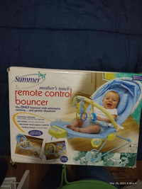 Remote control baby bouncer 