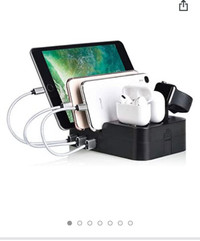 6 Port USB Charging Station Multi Device USB Charging Dock