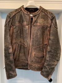 Harley Davidson Distressed Leather Jacket