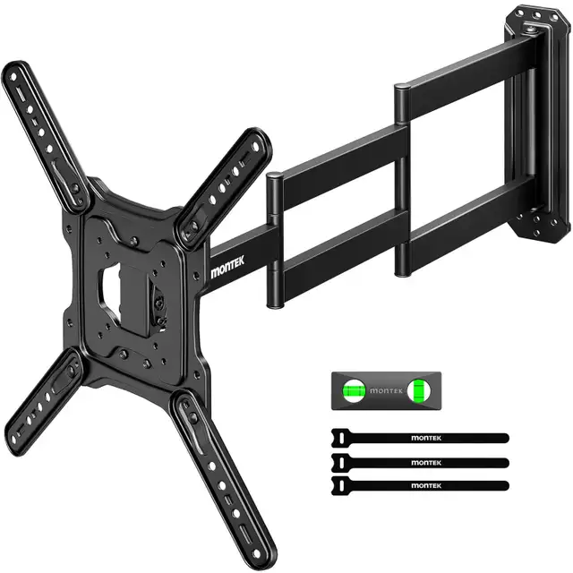 monTEK Long Arm TV Wall Mount - 23-65” - Up to 77lbs in TV Tables & Entertainment Units in Markham / York Region - Image 2