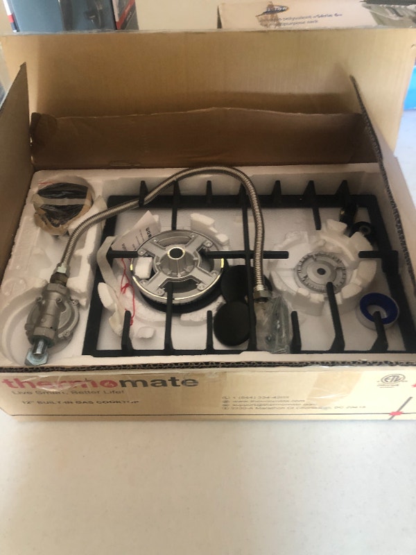 Thermomate 12"Builtin Gas Cooktop, 2 Burners Model GHSS302 Stoves