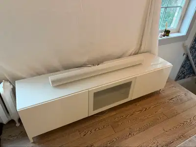 [Moving Sale] IKEA BESTÅ TV Bench – White, 180 cm, View more