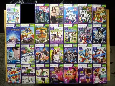 Xbox 360 Jeux Video Kinect (5$ Chaque) Bien Lire La Description, View more