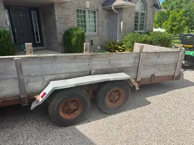 homemade utility trailer, needs to be completely refurbished but has good bones as they say. when it...