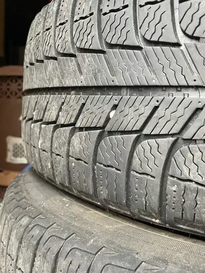 MICHILEN X-ICE SNOW TIRES ON STEEL RIMS Excellent condition tires fit Fiat 500. Also these tires fit...