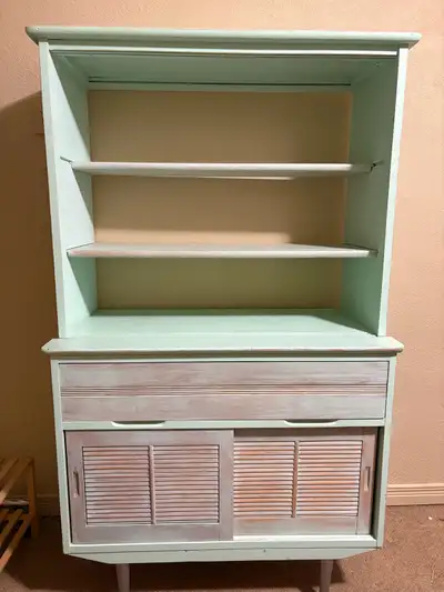 Mid-Century Modern Hutch Cabinet, View more
