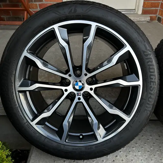 5x112 20” OEM BMW rims 699M Bridgestone summer RFT in Tires & Rims in London - Image 6