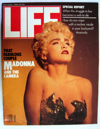 LIFE MAGAZINE DECEMBRE 1986 COUVERTURE MADONNA COVER