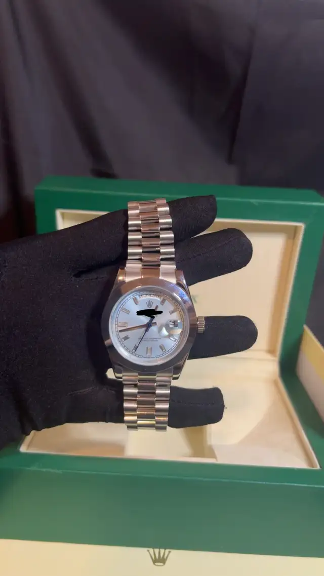 Luxury Blue Dial Automatic Watch | Day & Date | Full Box Set