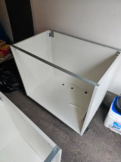 2 Ikea Kitcheb cabinets" #1: 30" (legs installed) #2: 15" I purchased these brand new for my new kit...