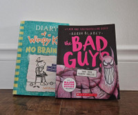 Books, Diary of a Wimpy Kid and The Bad Guys