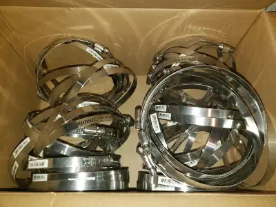 Stainless Steel Worm Gear Hose Clamps SAE 88 5-1/8" - 6", View more