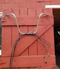 Ape handlebars w/cables