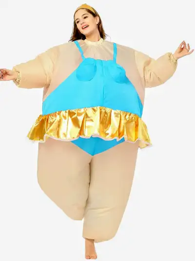 Adult size costume in excellent condition...only used once. Includes inflation fan and battery pack.