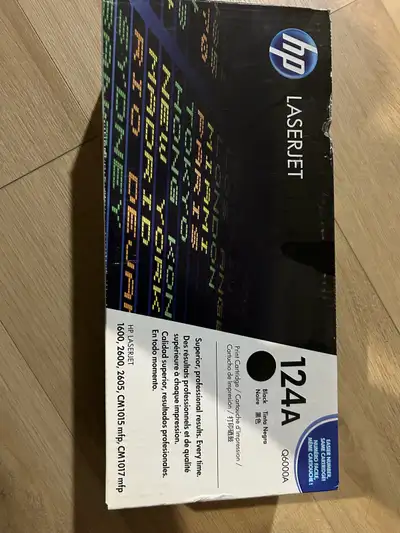 HP LaserJet 124A Black Toner (Q6000A) free shipping, View more