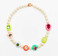 Zara bijoux jewelry collier perles pearl chanel dior necklace