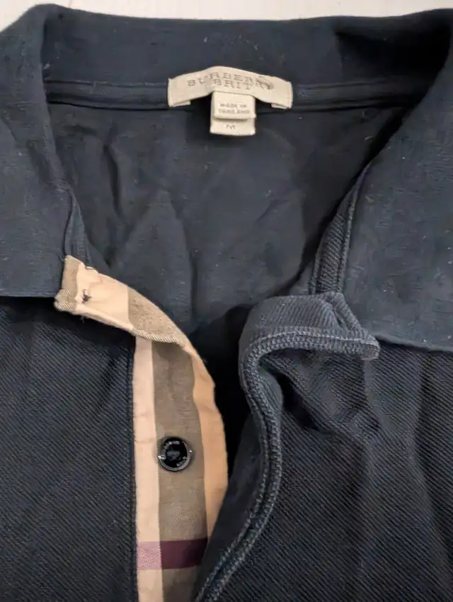 men’s Burberry Brit black shirt in Men's in Hamilton - Image 3