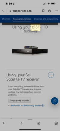  Bell satellite receiver model 6131