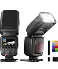 PHOTOOLEX FK300 Camera Flash Speedlite for Canon Nikon Sony Pana
