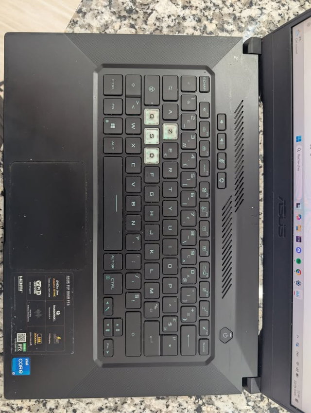 Gaming Laptop ASUS TUF Dash F15 – RTX 3060 / 240Hz in Laptops in City of Montréal - Image 5