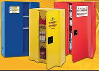 SAFETY CABINETS, FLAMMABLE STORAGE CABINET. STORE GAS, PAINT,ETC