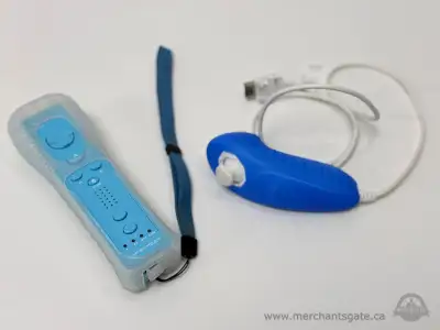 Nintendo Wii Aftermarket Controller With Nunchuck Blue, View more