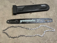 Greenworks Chainsaw Chain Guard / Chain / Bar 