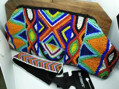 ALDO Beaded Clutch✨ Pier One Beaded Headband, View more