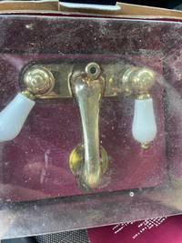 Gold washroom faucet
