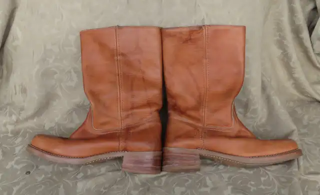 FRYE BROWN LEATHER CAMPUS COWBOY BOOTS WOMEN SIZE 11M MEN 9.5 in Men's Shoes in City of Toronto - Image 7