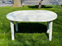 Oval Patio Table Garden table with detachable legs