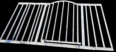 White metal baby gate. Infant safety. I deliver!, View more