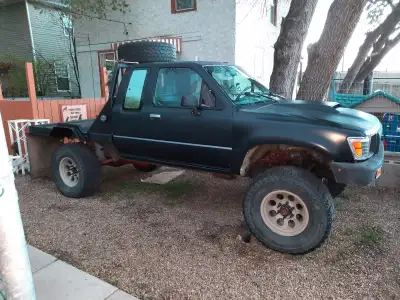 Great little trail or winter beater it has manual hubs manual 4x4 stick shift with a 5 speed manual...
