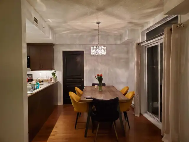 Modern Dining Table, Velvet Chairs in Dining Tables & Sets in Laval / North Shore - Image 3
