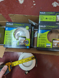 Halo Connect 4" pot lights x 8 NEW - for retrofit